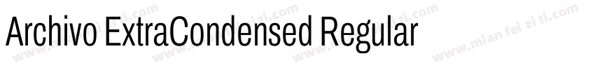 Archivo ExtraCondensed Regular字体转换